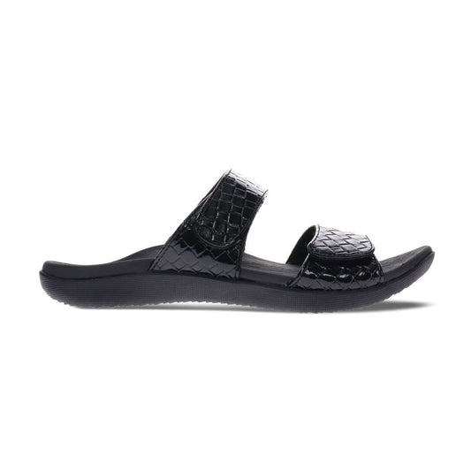 Skye Thatch Slide - Black