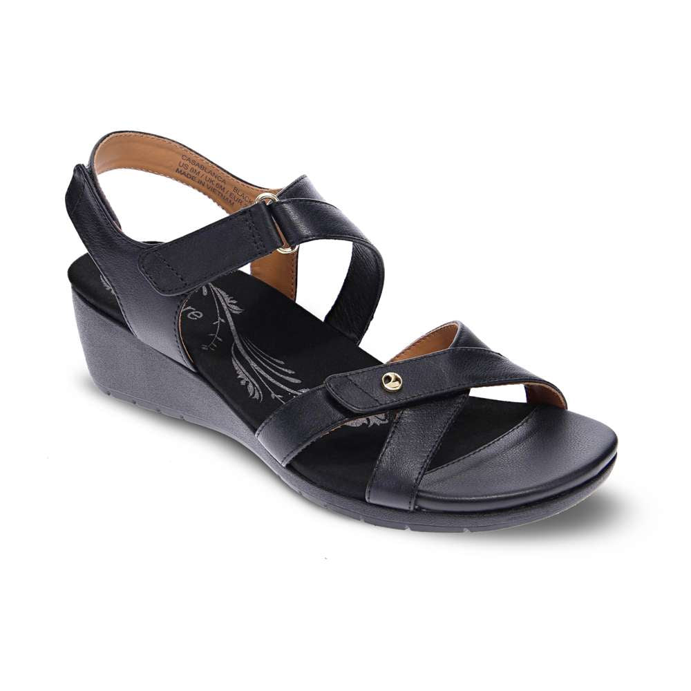 Casablanca Wedge - Black French