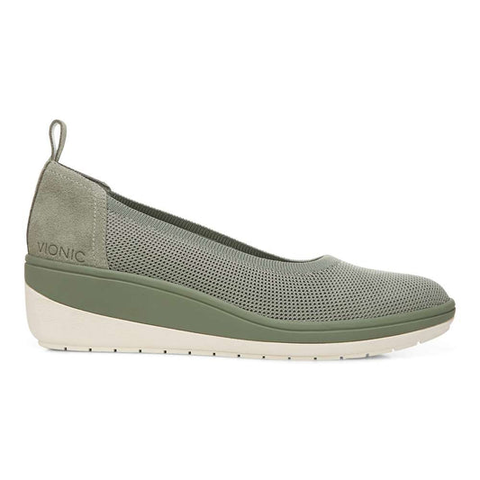 Jacey Knit Wedge - Army Green