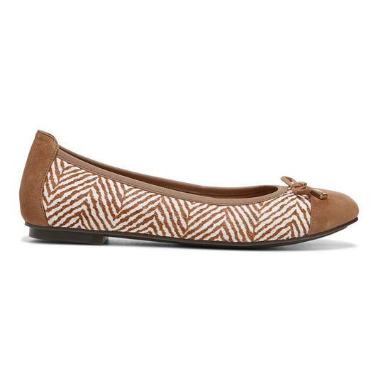 Minna Ballet Flat - Toffee/Cream