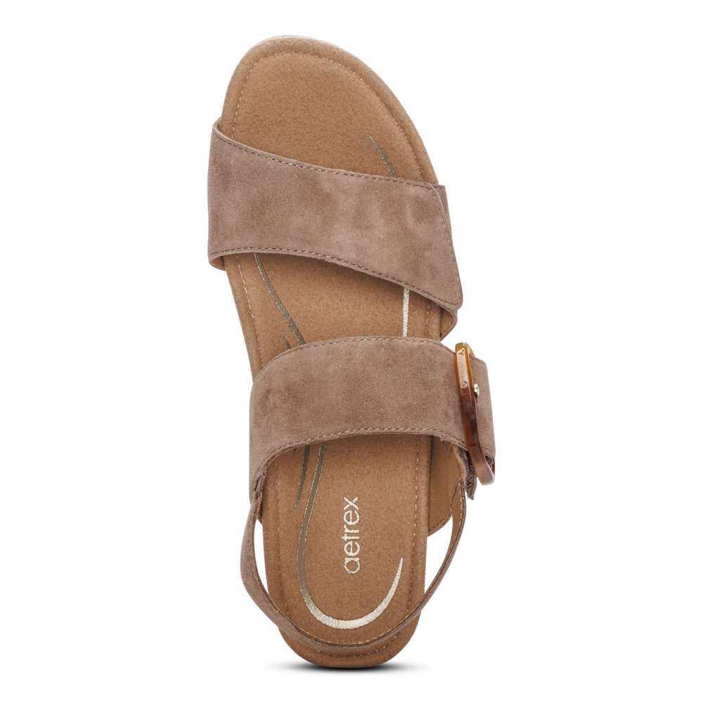 Ashley Wedges - Taupe