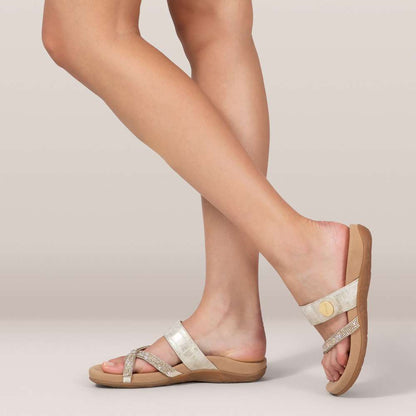 Izzy Sandal - Light Gold