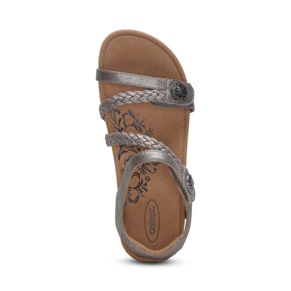 Jillian Braided Sandal - Silver