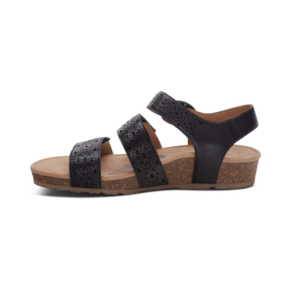 Lilly Sandal - Black Cutout