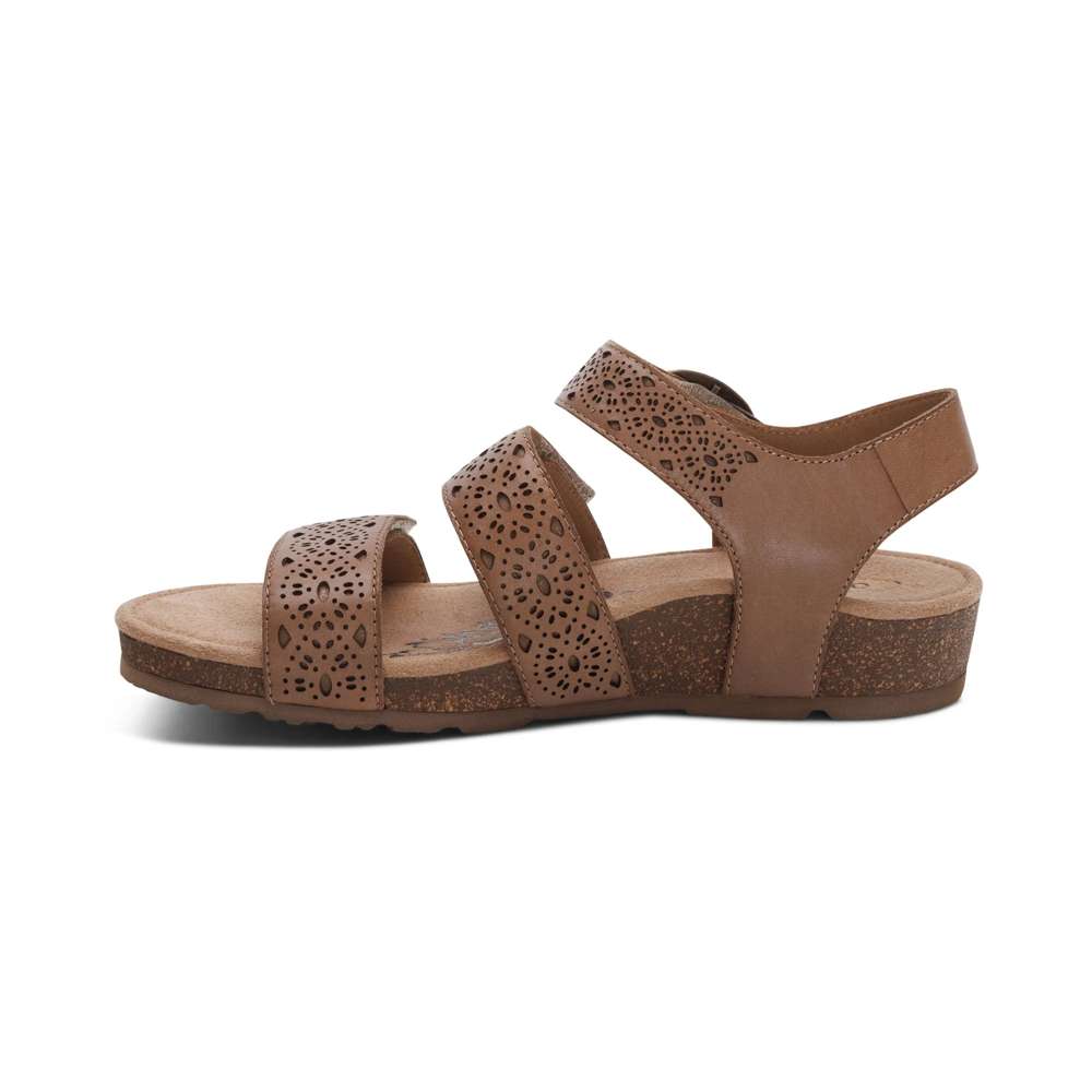 Lilly Sandal - Taupe Cutout