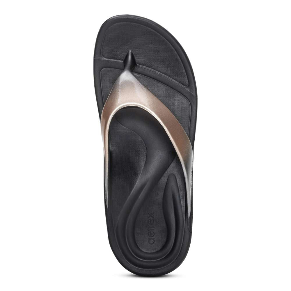 Maui Women's Toe Post Sandal - Metallic Ombre