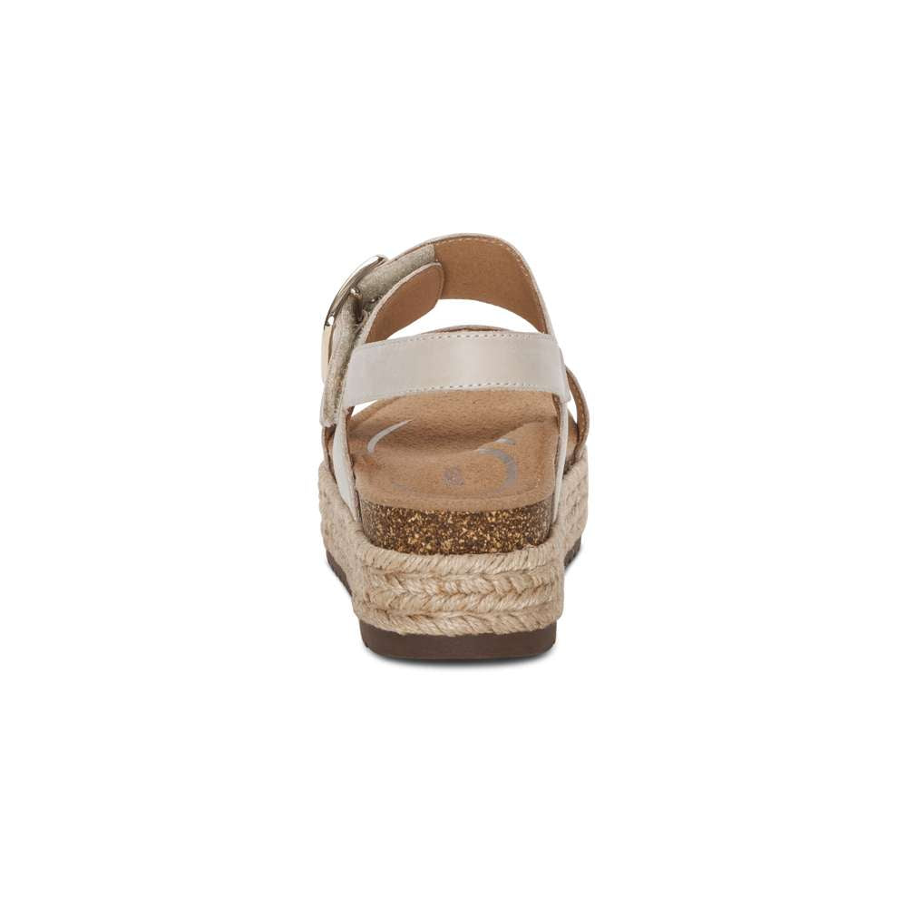 Vania Arch Support Platform Sandal - Ivory