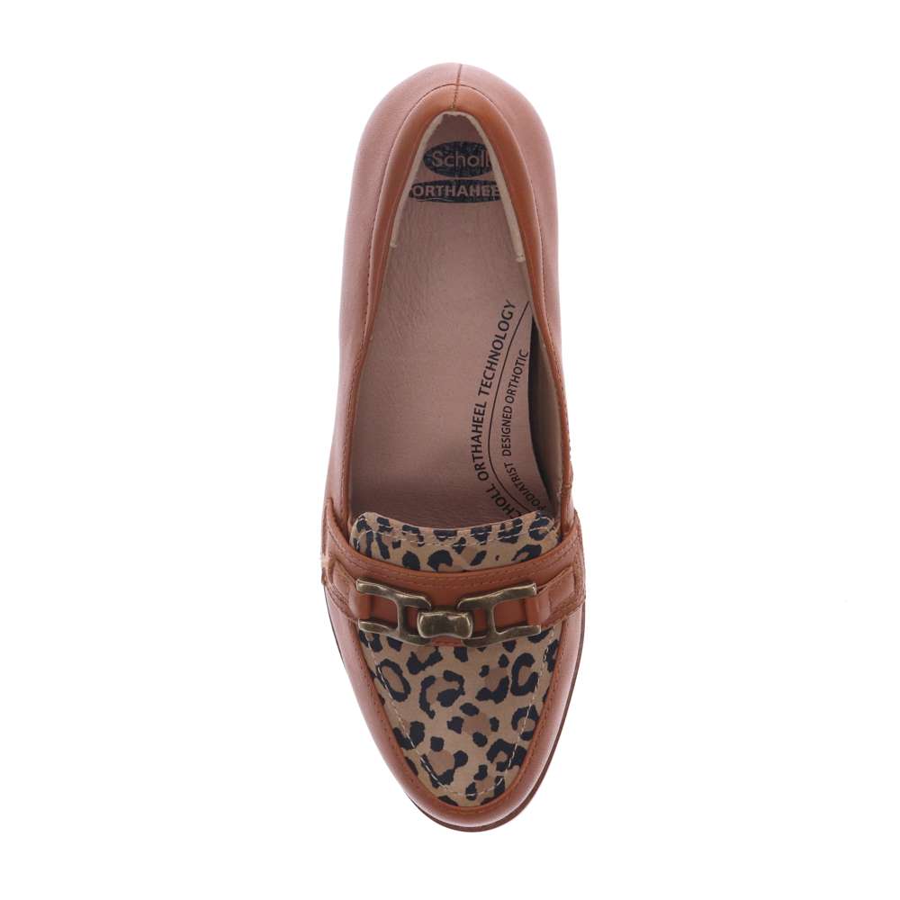 Happy Block Heel - Tan Leopard