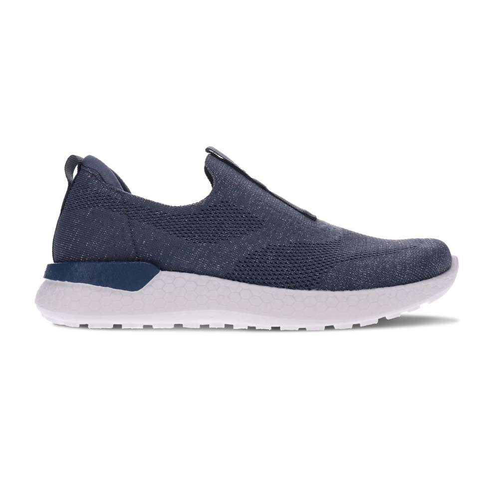Maggie Slip-On Sneaker - Dark Blue/Silver