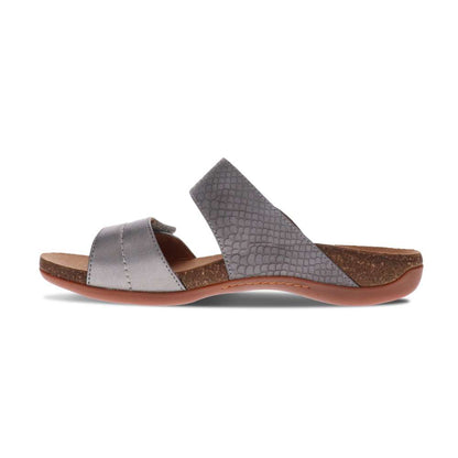 Alisa Slide Sandal - Pewter
