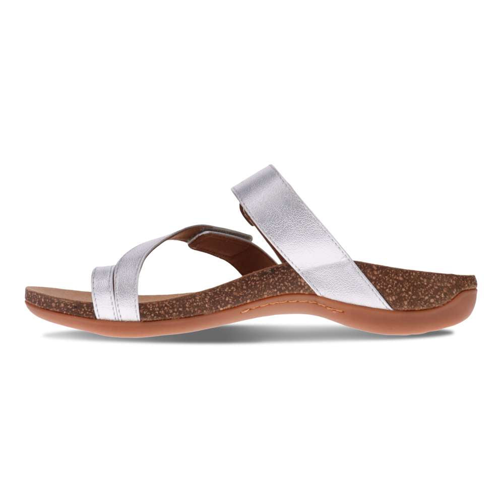 Ava Slide Sandal - Silver