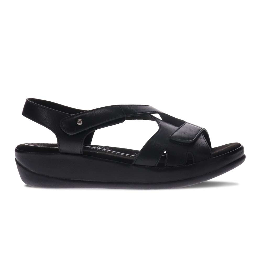 Casey Adjustable Sandal - Black