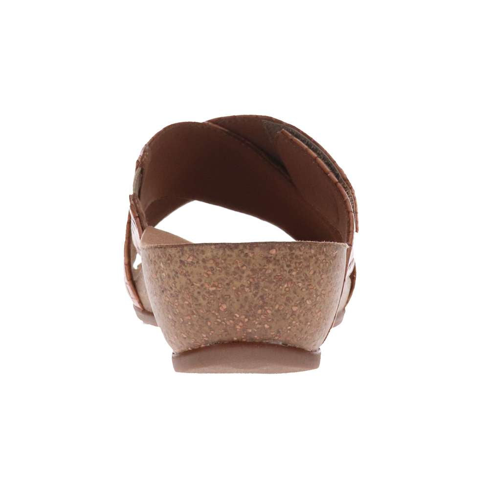 Jean Brick Wedge - Brown