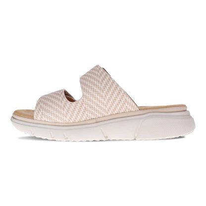 Rage Slide Sandal - Beige Raffia