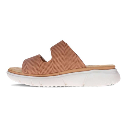 Rage Slide Sandal - Tan Raffia