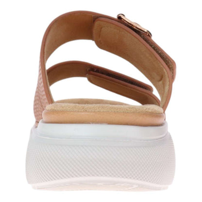 Rage Slide Sandal - Tan Raffia