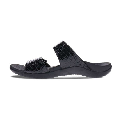 Skye Thatch Slide - Black