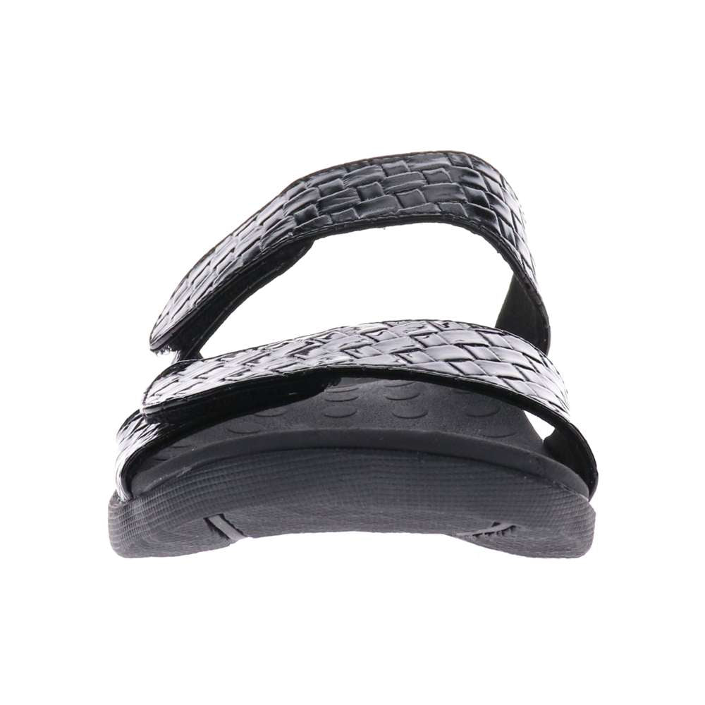 Skye Thatch Slide - Black