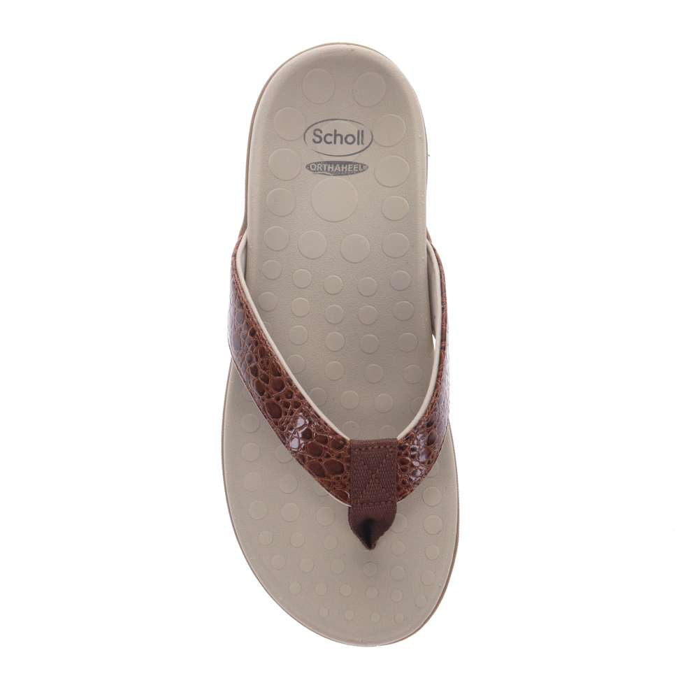Sonoma Reptile Toe Post Sandal - Brown Reptile