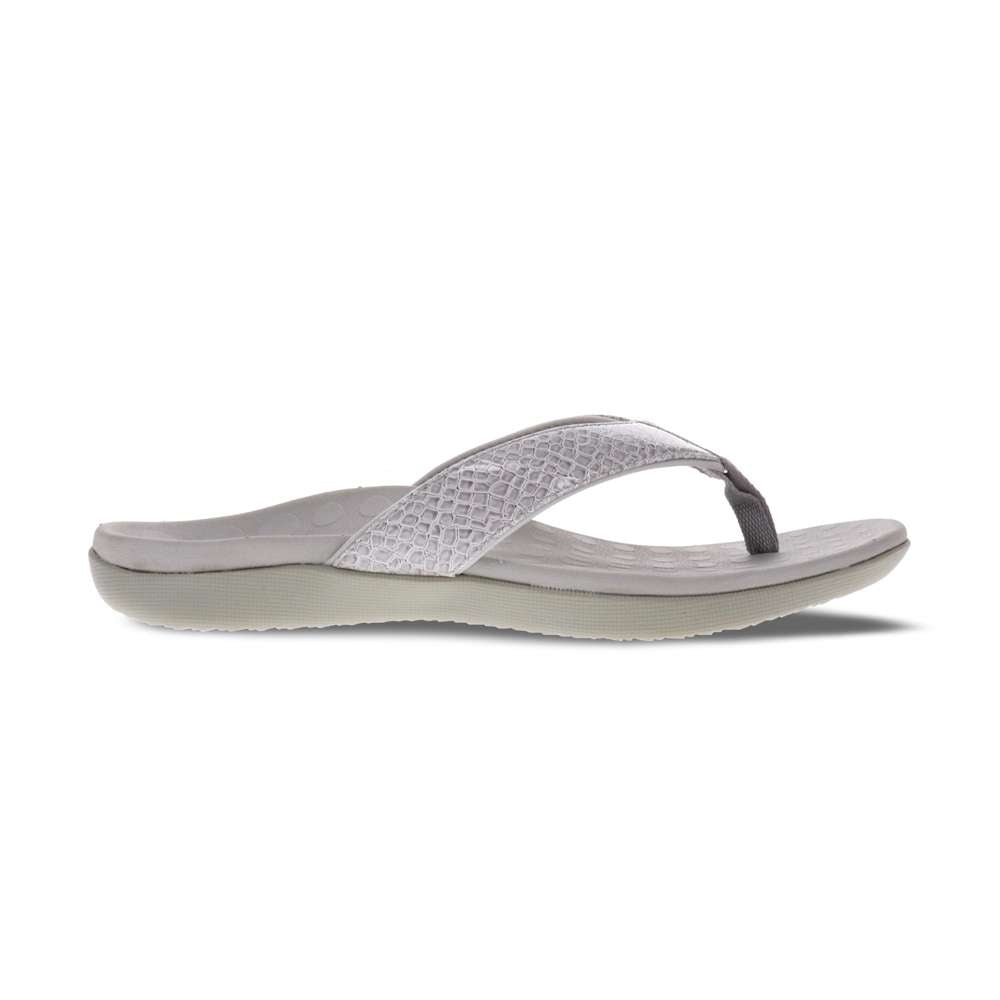 Sonoma Reptile Toe Post Sandal - Stone Reptile