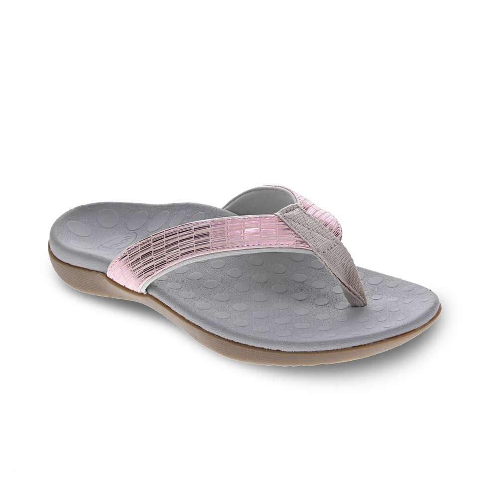 Sonoma Straw Toe Post Sandal - Pink