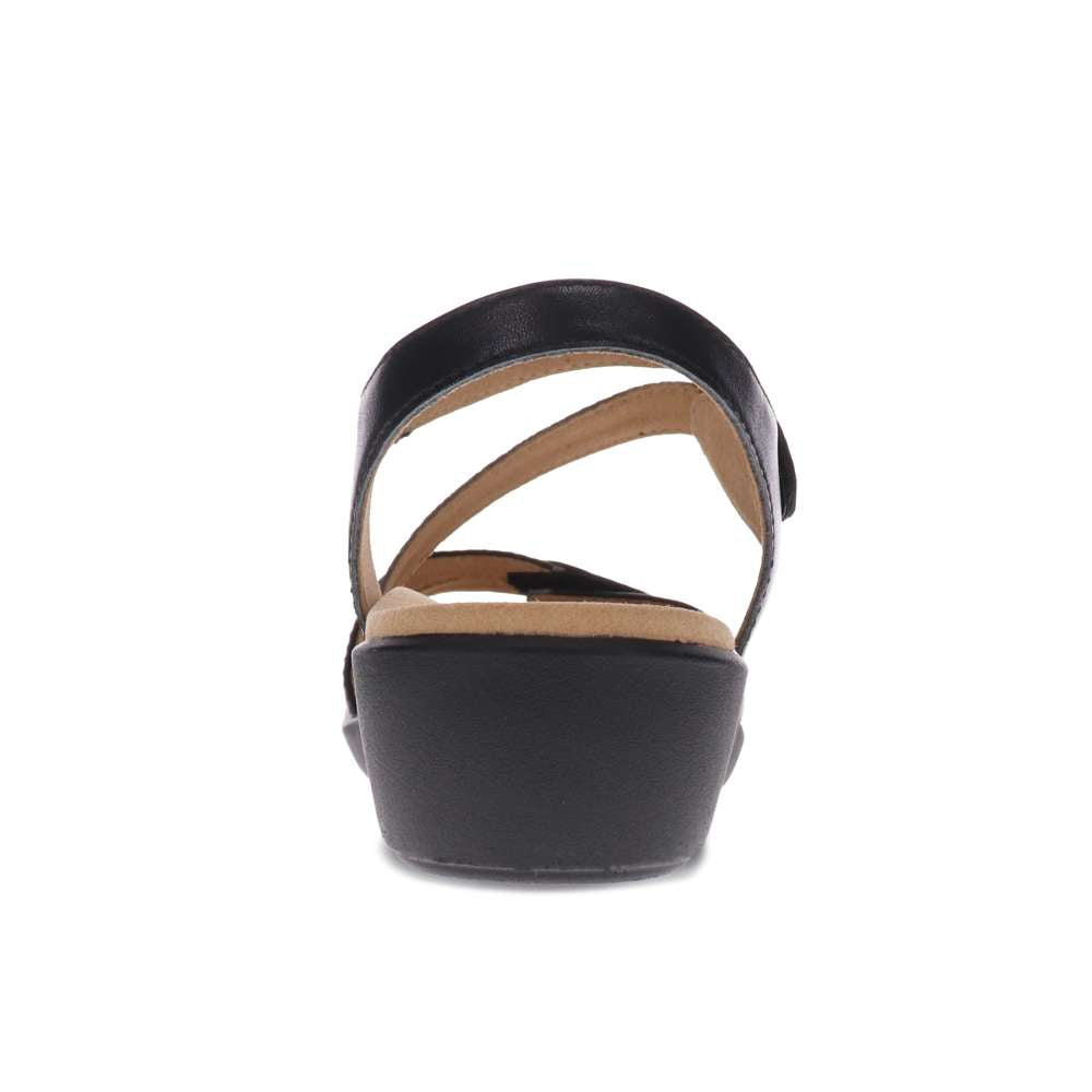 Tana Wedge Sandal - Black