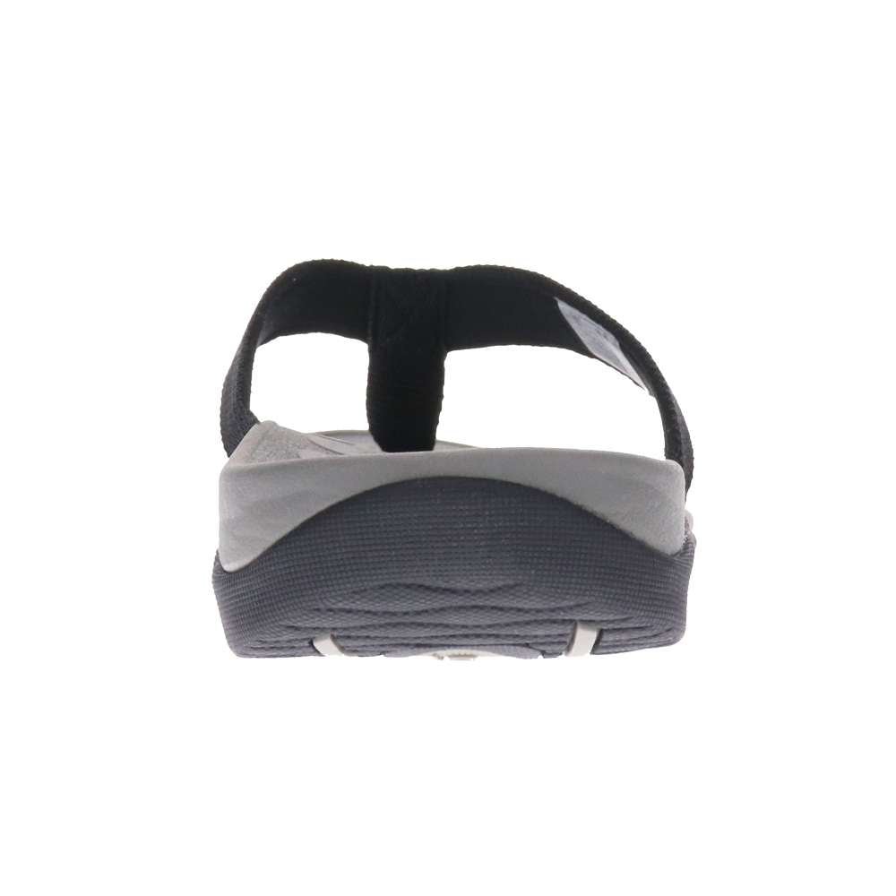 Wave Toe Post Sandal Unisex - Black