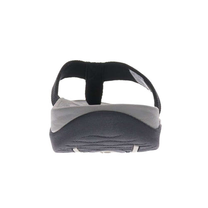 Wave Toe Post Sandal Unisex - Black