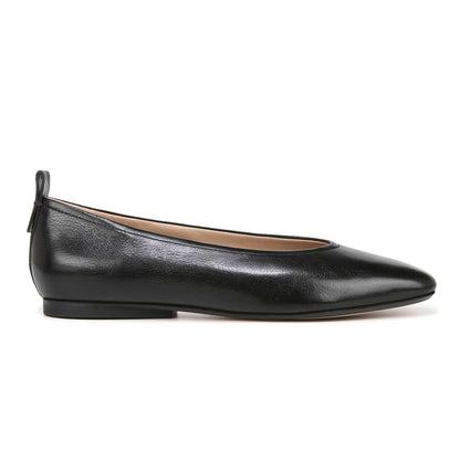 Carla Flat - Black Leather