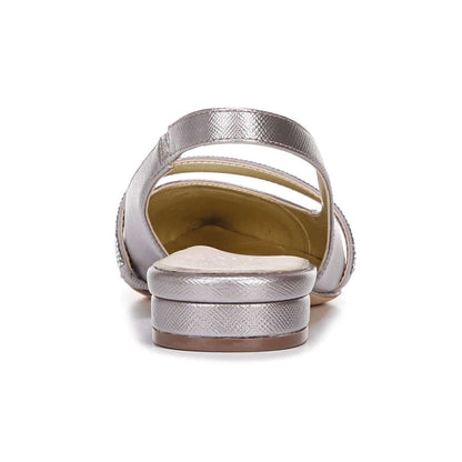 Hally Slingback Flat - Silver