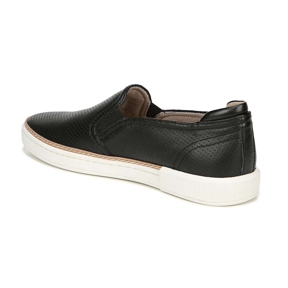 Jade Slip-On Sneaker - Black Leather