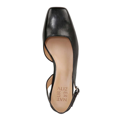 Jayla Sling Back Heeled Sandal - Black