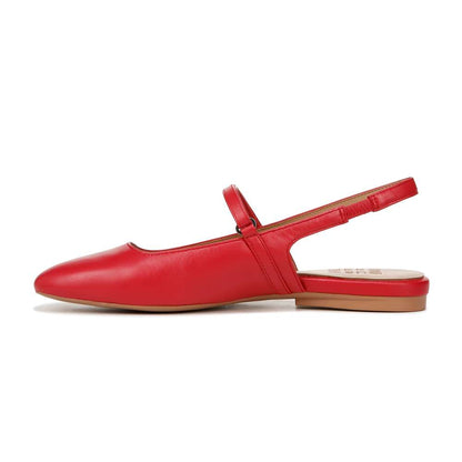 Connie Mary Jane Slingback Flat - Crantini Red