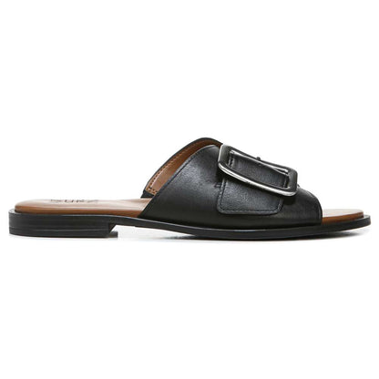Forrest Slide Sandal - Black Leather