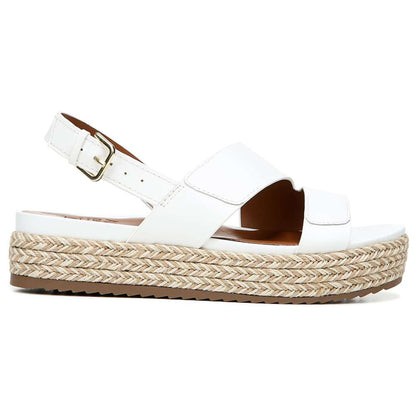 Jasmin Platform Sandal - White