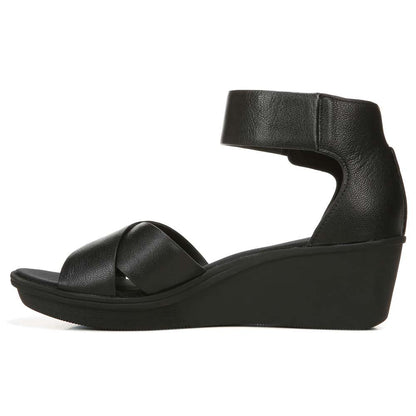 Riviera Wedge Sandal - Black