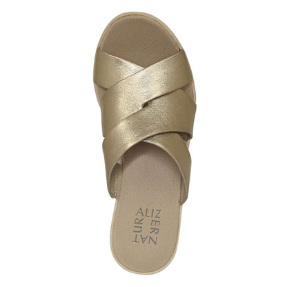 Rowena Wedge Sandal - Warm Silver