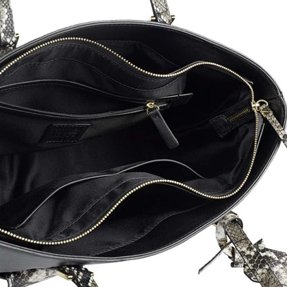 Dylana Tote Bag - Black Snake