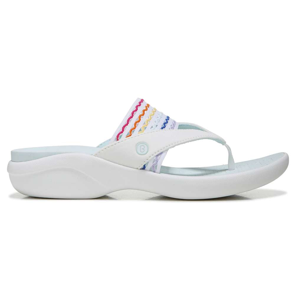 Cabana Flip-Flop Sandal - White Rainbow