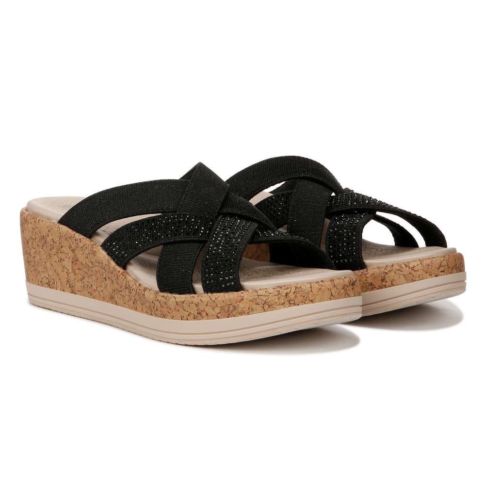 Reign Wedge Sandal - Black