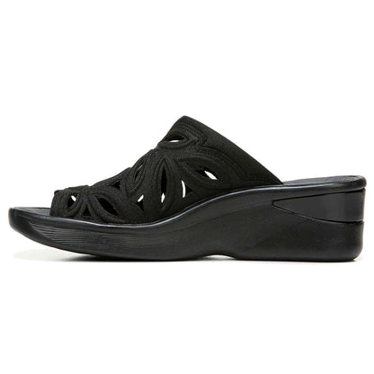 Susie Wedge Sandal - Black