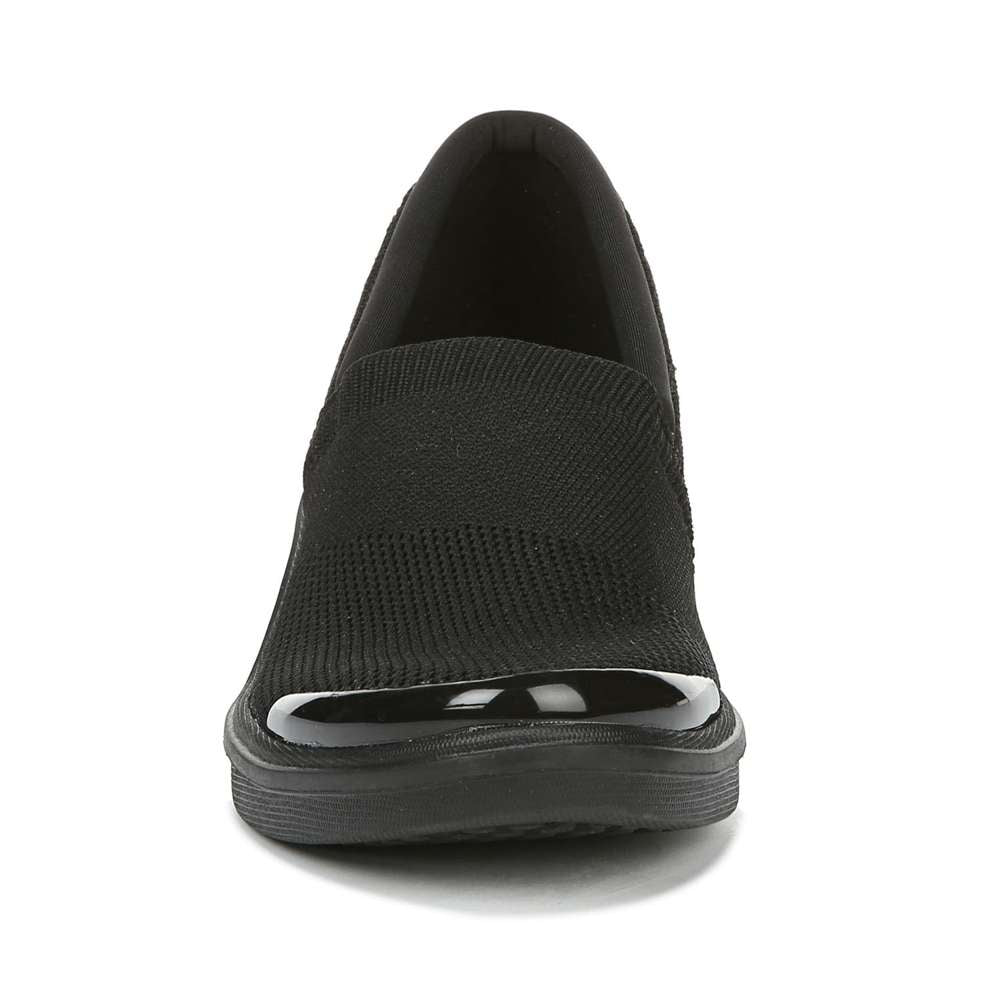 Tiramisu Slip-On Wedge - Black