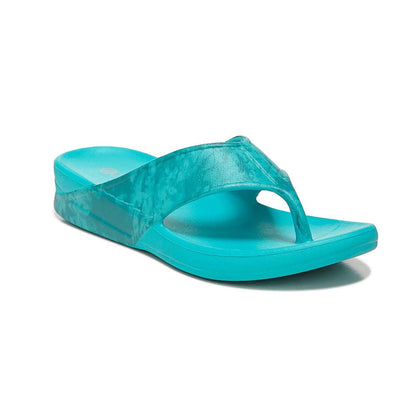 Villa Print Flip Flop Sandal - Teal