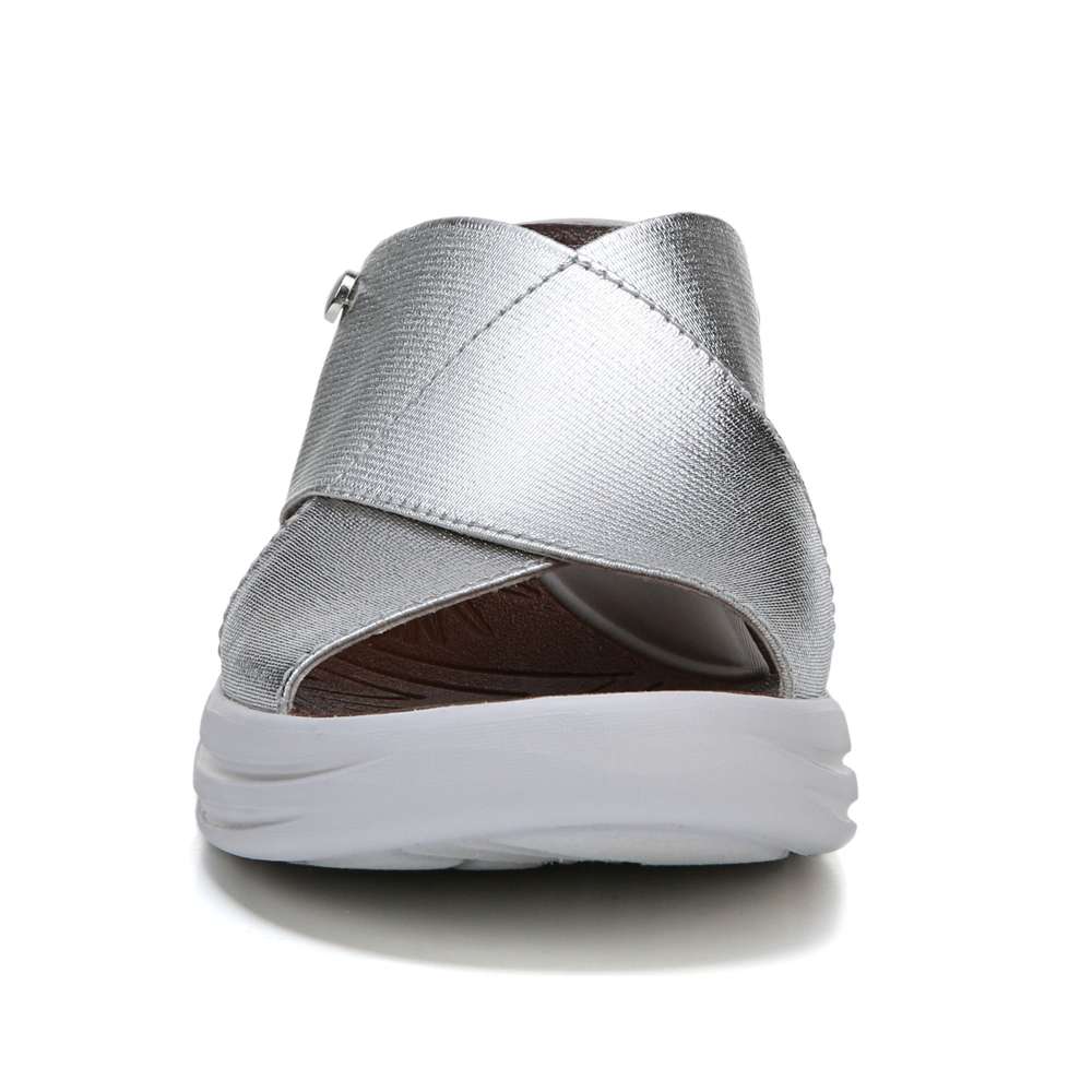 Vista Wedge Sandal - Silver