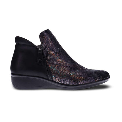 Damascus Boot - Black Metallic Python/Onyx