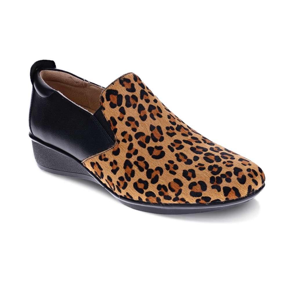 Jamaica Loafer - Black Leopard