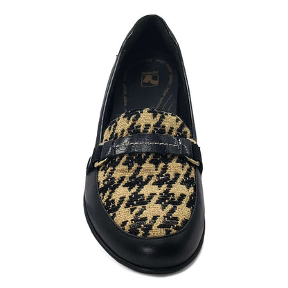 Montmartre Wedge Loafer - Houndstooth