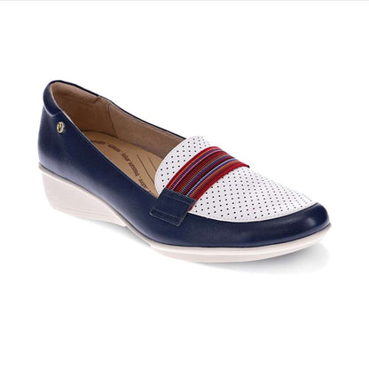 Monte Carlo Wedge Loafer - Blue French