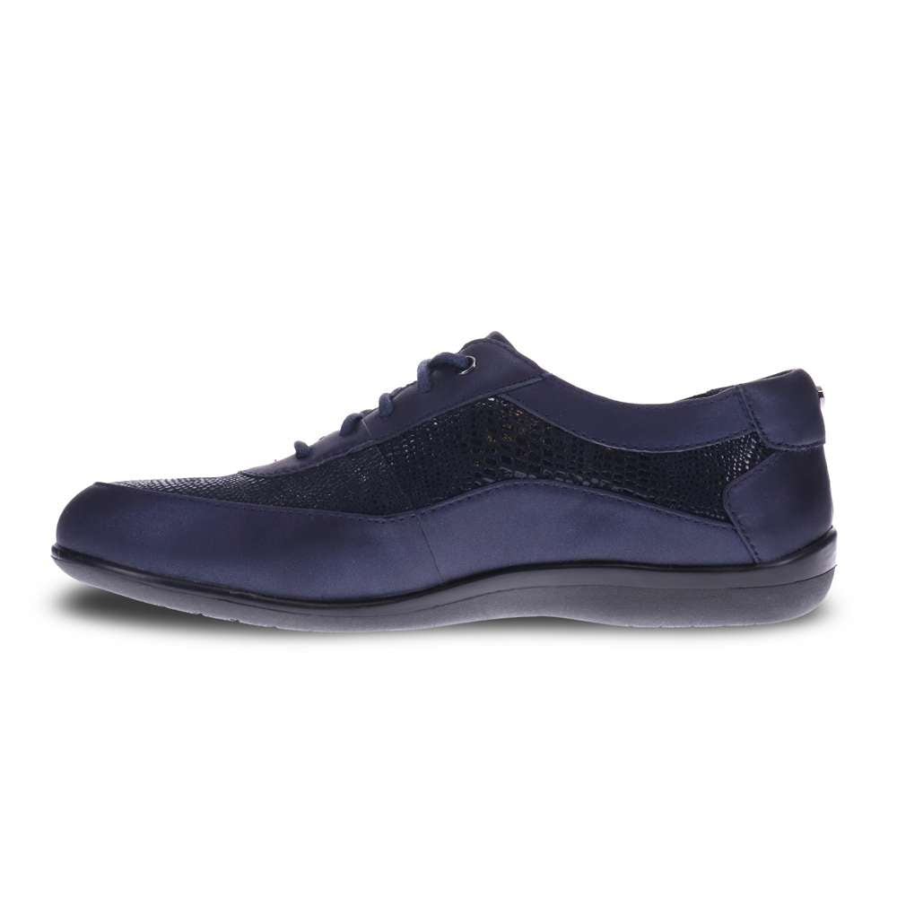 Rome Lace-Up - Navy Lizard
