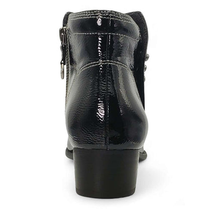 Tiko Ankle Bootie - Black Patent